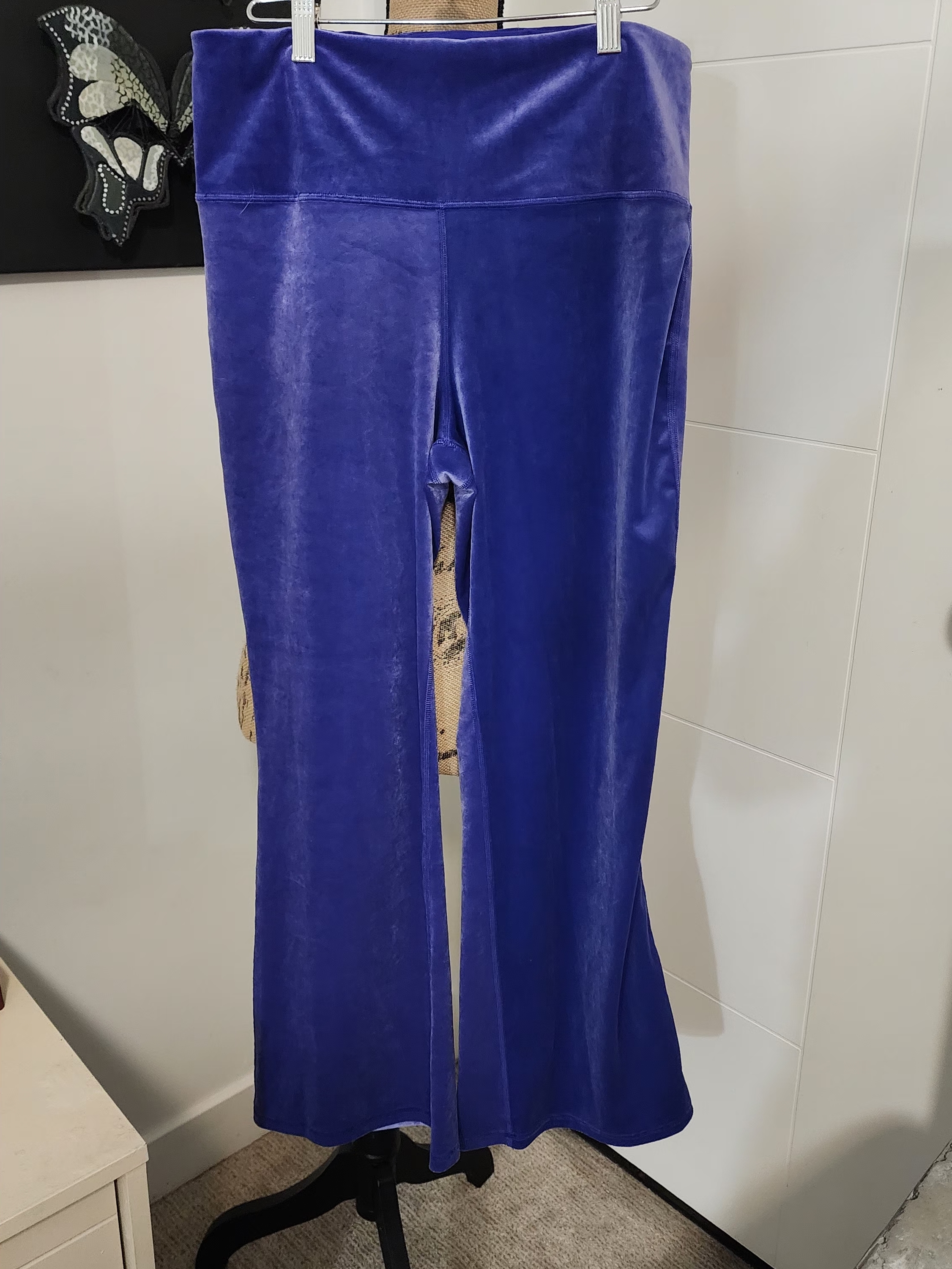 Athleta Velvet Flare Pant In Deep Purple